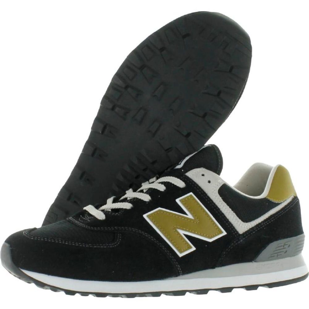 New Balance Mens ML574v2 Black Sneakers Athletic and Training Shoes Shoes Used - Picture 3 of 5